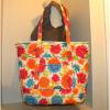 PRETTY SET! Orange/Blue/White Summerbag Shopper/Tote/Beachbag/Travel &amp; Wallet.