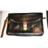 roots&#034;POLO&#034; BY RALPH  LAUREN.ORIGINAL ALL LEATHER WRISTLET/CLUTCH /BEACH BAG/BOX #2 small image