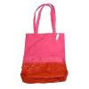 Victoria&#039;s Secret Tote Beach Bag Foil Bling Shopper Pink Red Victorias Vs New
