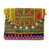 Indian Vintage Bag Multicolor Handbag Embroidered Beach Purse Wedding Clutch #1 small image