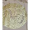 Victoria&#039;s Secret Gold Glitter Studded Canvas Tote Beach Bag (Limited Edition) #3 small image