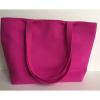 Oscar De La Renta Pink Tote Beach Bag With Makeup Bag