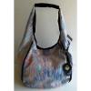 Juicy Couture Womens Multicolored Canvas Slouch Hobo Beach Bag YHRUS361 NWT