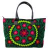 Indian Cotton Suzani Embroidery Handbag Woman Tote Shoulder Bag Beach Boho Bag N #1 small image
