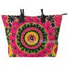 Indian Cotton Tote Suzani Embroidery Handbag Woman Shoulder &amp; Beach Boho Bag 048 #2 small image