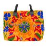 Indian Cotton Suzani Embroidery Handbag Woman Tote Shoulder Bag Beach Boho Bag N #2 small image