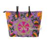 Indian Cotton Tote Suzani Embroidery Handbag Woman Shoulder &amp; Beach Boho Bag s01 #2 small image