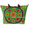 Indian Cotton Tote Suzani Embroidery Handbag Woman Shoulder &amp; Beach Boho Bag s13 #2 small image