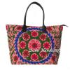 Indian Cotton Tote Suzani Embroidery Handbag Woman Shoulder &amp; Beach Boho Bag s35 #1 small image