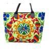 Indian Cotton Suzani Embroidery Handbag Woman Tote Shoulder Beach Boho Bag s05