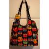 Laurel Burch Cat Tote Bag Handbag Purse Feline Fabric Large Vegan Beach Travel #1 small image