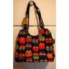 Laurel Burch Cat Tote Bag Handbag Purse Feline Fabric Large Vegan Beach Travel #5 small image
