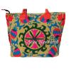 Indian Cotton Tote Suzani Embroidery Handbag Woman Shoulder &amp; Beach Boho Bag s38 #2 small image