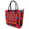 Indian Cotton Suzani Embroidery Handbag Woman Tote Shoulder Bag Beach Boho Bag k #2 small image
