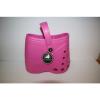 LUBBER Pink Tote Beach Bag Purse Crocs Shoes Footprint New #1 small image