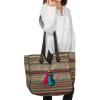 Beach Tote Fashion Shoulder Bag Handbag Everyday Canvas Casual Hippie Travel #2 small image