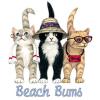 Beach Bums Cats New Jumbo Canvas Tote Bag Travel Beach Shop Gifts #2 small image