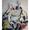 Womens HOLLISTER tropical Print Canvas TOTE BAG Carryall Casual Beach #2 small image
