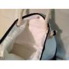 Lennar Corporation Extra Large White and Navy Blue Tote Beach Bag Rope Strap #4 small image