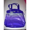 VERSACE Versus Silver Purple Shopper Beach Shoulder Bag TOTE PLASTIC COATED NEW #1 small image