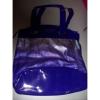 VERSACE Versus Silver Purple Shopper Beach Shoulder Bag TOTE PLASTIC COATED NEW #3 small image