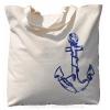 Tote Bags for Women - Beach Travel Market Shopping Nautical Canvas - Anchor NEW