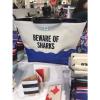 NWT Kate Spade Rey Make A Splash Beware of Sharks Beach Tote Bag WKRU3810