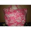 Juicy Couture Large Pink Paradise Canvas Tote Bag Beach Gym Overnight #2 small image