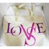 Victoria&#039;s Secret &#034;LOVES&#034; Tote/Shopping/Beach Bag - Hot Pink Lining! #1 small image