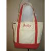 LANDS&#039; END MEDIUM OPEN TOP RUGED CANVAS SHOULDER BAG BEACH TOTE KELLY #1 small image