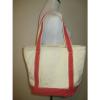 LANDS&#039; END MEDIUM OPEN TOP RUGED CANVAS SHOULDER BAG BEACH TOTE KELLY #4 small image