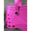 LUBBER Pink Tote Beach Bag Purse Crocs Shoes Footprint #2 small image