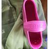 LUBBER Pink Tote Beach Bag Purse Crocs Shoes Footprint #3 small image