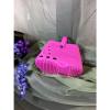 LUBBER Pink Tote Beach Bag Purse Crocs Shoes Footprint