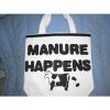 Tote Bag, Purse, Carry-All, Beach Bag &#034;Manure Happens&#034; and Cows New Handmade #2 small image