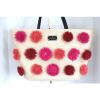 Kate Spade Anabette  Montego Avenue Large Straw Tote Beach Bag Floral Applique #2 small image