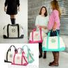 PERSONALIZED MONOGRAM WEEKEND CANVAS TRAVEL BEACH DUFFLE BAG DIAPER TOTE BAG #1 small image