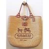 COACH 11799 BLEECKER STRAW &amp; BRITISH TAN LEATHER BEACH BAG TOTE CARRYALL SO FAB! #1 small image