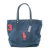 POLO RALPH LAUREN Big Pony Large Canvas Zipper Tote Travel Beach Bag Choose ONE #3 small image