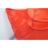 Tory Burch Small Beach Canvas Tote Handbag Bag Shoulder Poppy Red Bag NWT #3 small image