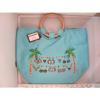 NWT Stowaway Pretty Blue Zippered Beach Purse Bag Tote Tropical Bikini SH252 #1 small image