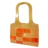 Auth CHANEL Tote Bag Patchwork Vinyl Beige Orange Shoulder Bag Beach Goods #1 small image