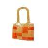 Auth CHANEL Tote Bag Patchwork Vinyl Beige Orange Shoulder Bag Beach Goods #2 small image