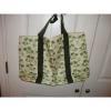 Palm Tree Beach Bag Purse Green and Tan New With Tag #4 small image