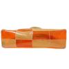 Auth CHANEL Tote Bag Patchwork Vinyl Beige Orange Shoulder Bag Beach Goods #5 small image