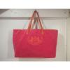 Juicy Couture Large Fabric Tote Bag/ Beach Tote  Pink w/ Orange Trim #4 small image