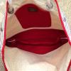 Lauren Ralph Lauren Casco Beach Pouch Striped Bag Large Ivory/Red Multi #3 small image