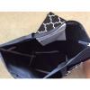 Quatrefoil Black &amp; White Tote Beach Sports Craft Bag w/pockets &amp; Extra Bag #4 small image