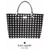 KATE SPADE NEW YORK Extra large Tote Shopper Beach Shoulder Bag Black White NEW #1 small image