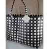 KATE SPADE NEW YORK Extra large Tote Shopper Beach Shoulder Bag Black White NEW #3 small image